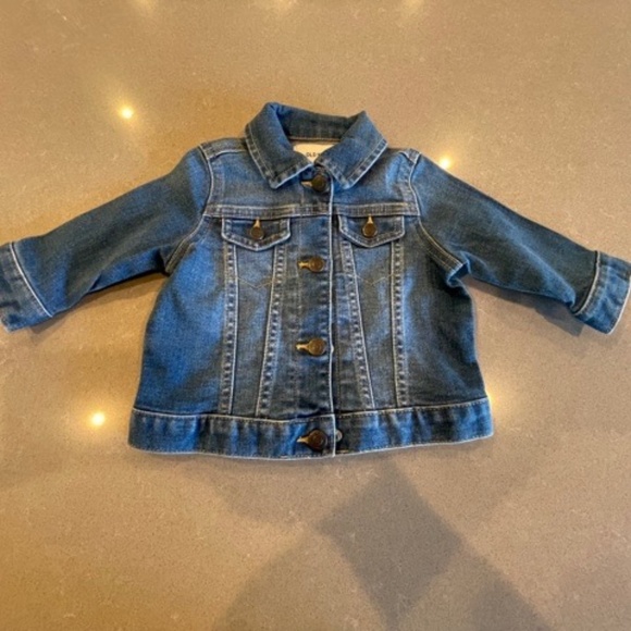 NWOT Baby Old Navy 6-12M Dark Wash Jean Jacket Denim Baby Jacket - Picture 1 of 6